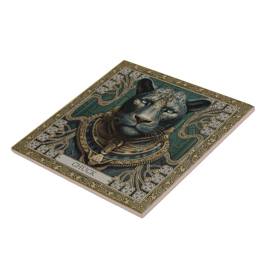 Geist des Personalisierten Panther-Stammes Fliese (Seite)