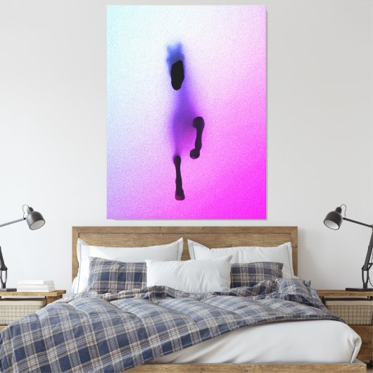 Geist des Pferdes - Abstrakte Mauer Kunst Leinwanddruck (Insitu (Schlafzimmer))