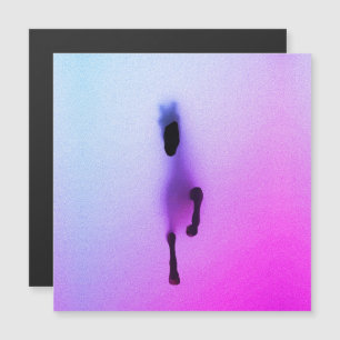 Geist des Pferdes - Abstrakte Mauer Kunst Magnetkarte