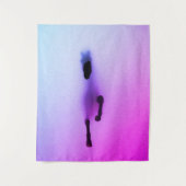 Geist des Pferdes - Abstrakte Mauer Kunst Wandteppich (Vorderseite)