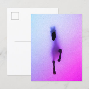 Geist des Pferdes – Abstrakte Wandkunst Postkarte
