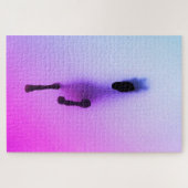 Geist des Pferdes – Abstrakte Wandkunst Puzzle (Horizontal)