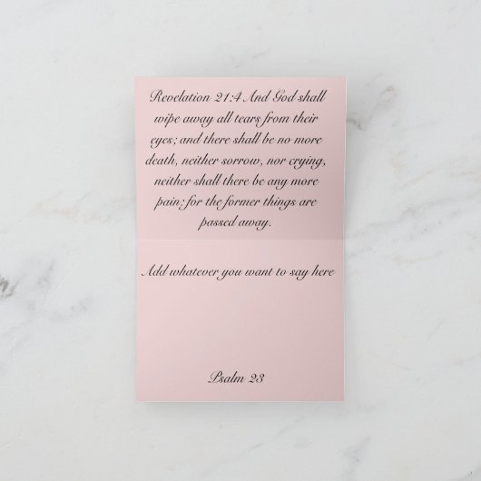 Geist des Pferdes kehrt zu Gott zurück Karte (Innenseite)