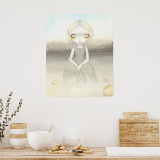 Geist des Pumpkin Patch ART PRINT halloween Poster (Küche)