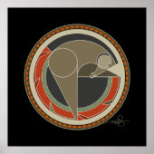 Geist des schwarzen Hintergrundes Poster (Vorne)