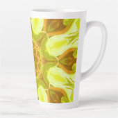 Geist des solaren Laubs abstraktes Muster Milchtasse (Rechts)