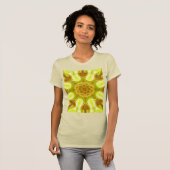 Geist des solaren Laubs abstraktes Muster T-Shirt (Vorne ganz)