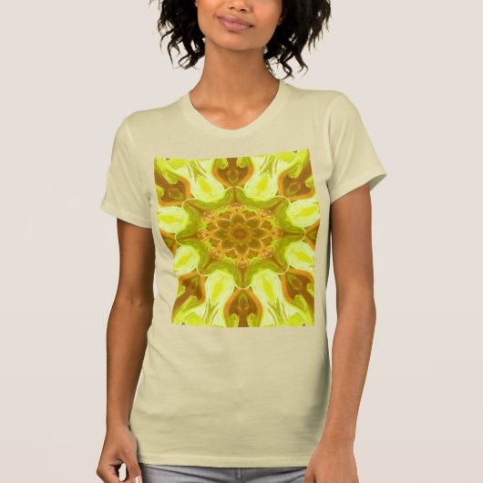 Geist des solaren Laubs abstraktes Muster T-Shirt (Vorderseite)
