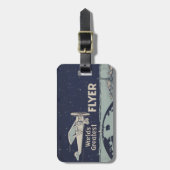 Geist des St. Louis-Flyers mit QR-Code Gepäckanhänger (Vorderseite vertikal)