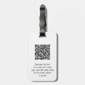 Geist des St. Louis-Flyers mit QR-Code Gepäckanhänger (Rückseite vertikal)