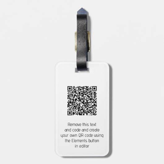 Geist des St. Louis-Flyers mit QR-Code Gepäckanhänger (Rückseite vertikal)