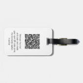 Geist des St. Louis-Flyers mit QR-Code Gepäckanhänger (Rückseite horizontal)