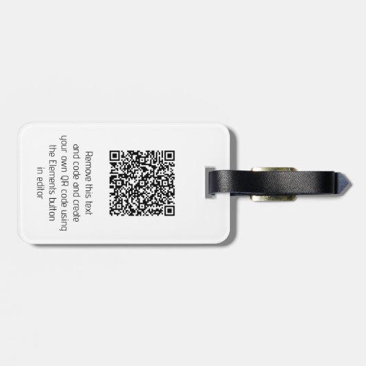 Geist des St. Louis-Flyers mit QR-Code Gepäckanhänger (Rückseite horizontal)