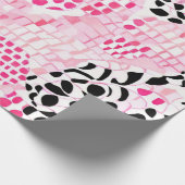 Geist des Stammes: Rosa, Schwarz und Weiß Geschenkpapier (Ecke)