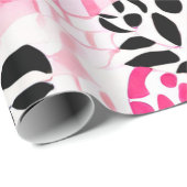 Geist des Stammes: Rosa, Schwarz und Weiß Geschenkpapier (Rolleneckpunkt)