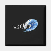 Geist des Surfens Evolution des Menschen Magnet (Vorne)