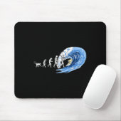 Geist des Surfens Evolution des Menschen Mousepad (Mit Mouse)