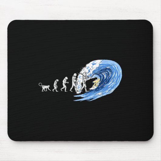Geist des Surfens Evolution des Menschen Mousepad (Vorne)