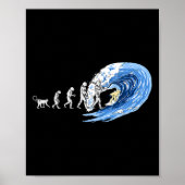 Geist des Surfens Evolution des Menschen  Poster (Vorne)