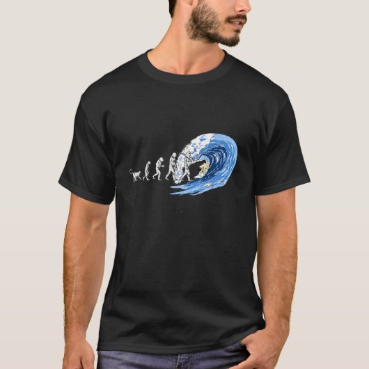 Geist des Surfens Evolution des Menschen T-Shirt (Vorderseite)