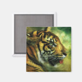 Geist des Tiger Art Magnet (Vorderseite/Rückseite)