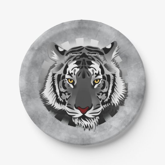 Geist des Tigers Pappteller (Vorderseite)