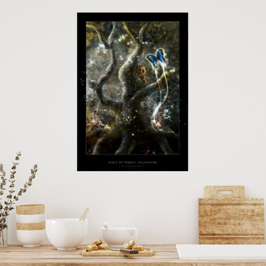 Geist des Waldes: Begegnung - Poster (Küche)