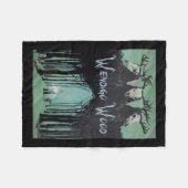 Geist des Waldes Kryptid Wendigo Wald Fleecedecke (Vorderseite (Horizontal))