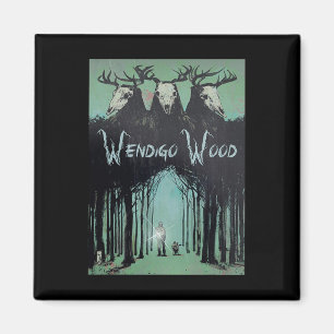 Geist des Waldes Kryptid Wendigo Wald Magnet