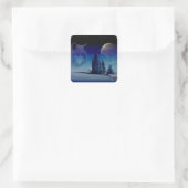 Geist des Waldes Quadratischer Aufkleber (Tasche)