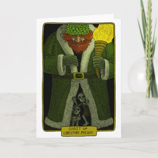 Geist des Weihnachtsgeschenks Feiertagskarte (Vorderseite)