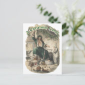 Geist des Weihnachtsgeschenks Feiertagspostkarte (Stehend Vorderseite)