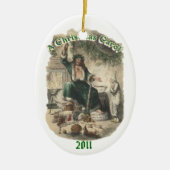 Geist des Weihnachtsgeschenks Keramik Ornament (Vorne)