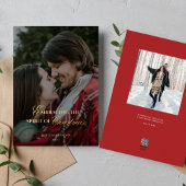 Geist des Weihnachtsgolds Folien Feiertagskarte