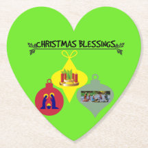 Geist des Weihnachtstrios religiöser Ornamente