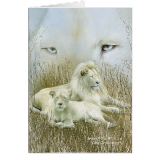 Geist des weißen Löwes ArtCard