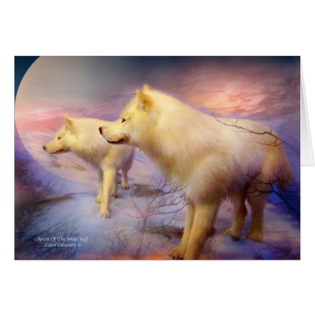 Geist des weißen Wolfs ArtCard (Vorderseite (Horizontal))