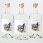Geist des Wilden Stallion, Brauch Alkoholflaschenetikett (Flaschen)