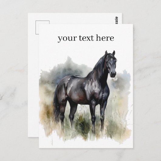 Geist des Wilden Stallion, Brauch Postkarte (Vorne/Hinten)