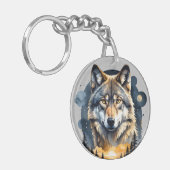 Geist des wilden Wolfs 2 Schlüsselanhänger (Vorderseite links)