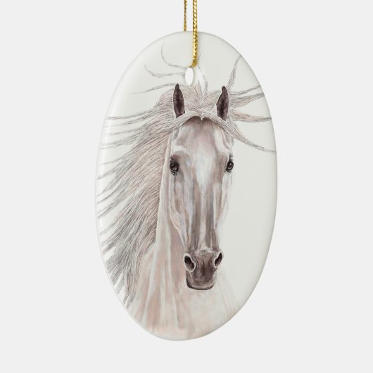 Geist des Wind-Pferds - Weinlese Keramik Ornament (Rechts)