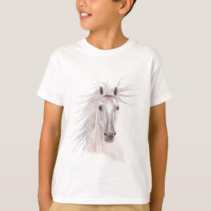 Geist des Wind-Pferds - Weinlese T-Shirt
