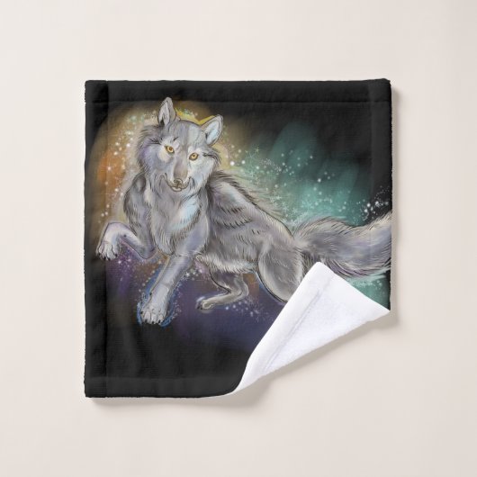 Geist des Wolfs Badhandtuch Set (Waschlappen)