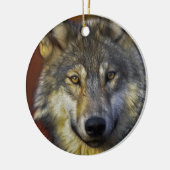 Geist des Wolfs - Geschenke des Therianischen Wolf Keramik Ornament (Links)