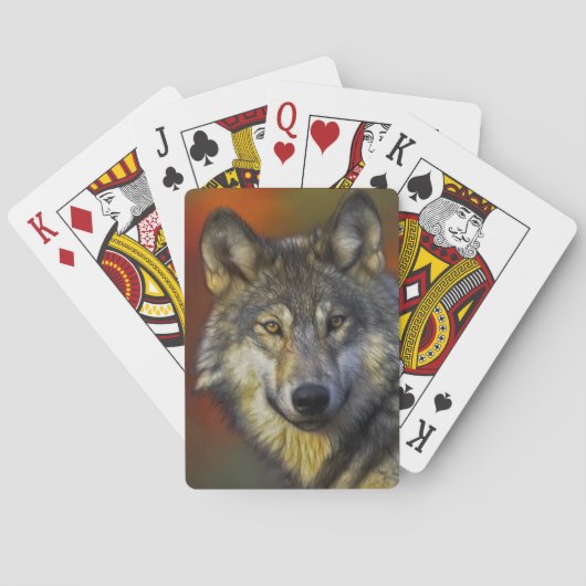 Geist des Wolfs - Geschenke des Therianischen Wolf Spielkarten (Rückseite)
