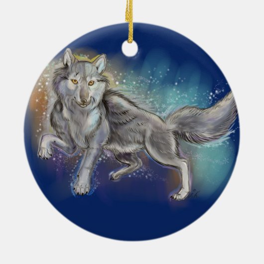 Geist des Wolfs Keramikornament (Hinten)