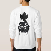 Geist – Dunkle Horrortrieftextkunst Sweatshirt (Rückseite)