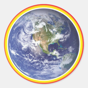 Geist-Durchgänge MotherEarth Glühen-Aufkleber Runder Aufkleber