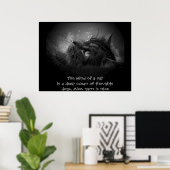 Geist einer Katze Haiku Poster (Heimbüro)