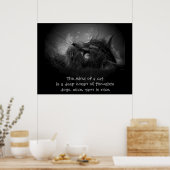 Geist einer Katze Haiku Poster (Küche)